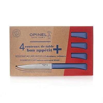 Opinel Couteaux de table Bon appétit, 4 pièces, bleu