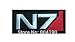 Produktbild coolpart Mass Effect Cosplay N7 Logo Kostüm gesticktes Emblem Punk Rockabilly Aufnäher Nähen auf/Eisen auf Patch perfekt Patches