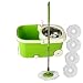 Blyssware Light Green CleanSweep with Wheels Mop Bucket and 4 Extra Refills Mop (HU-0001048-GRLT12L4E) RS.1399.00