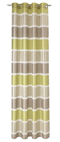 Deko Trends ramires 6237116 60 Occhielli Sciarpa, Tessuto, Verde di Crema, 245 X 144 X CM