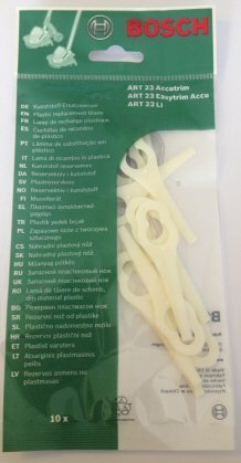 Bosch Original-Ersatz-Bremsscheibe, schwarz, Schneiden, Durchmesser 110 mm (passend für die Kenntnisnahme Bosch Rasentrimmer ART): c/w Packung Bosch &STANLEY Ersatzklingen KeyTape Cadbury Schokoriegel - 6