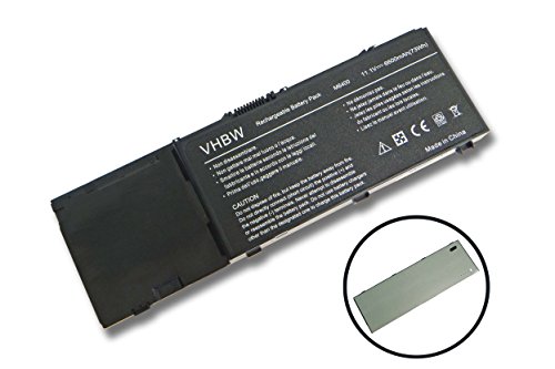 vhbw Li-Ion Akku 6600mAh (11.1V) für Notebook Laptop Dell Precision M6400, M6500 wie 3M190, 5K145, 8M039, C565C, DW554, DW842, F224C, F729F, G102C