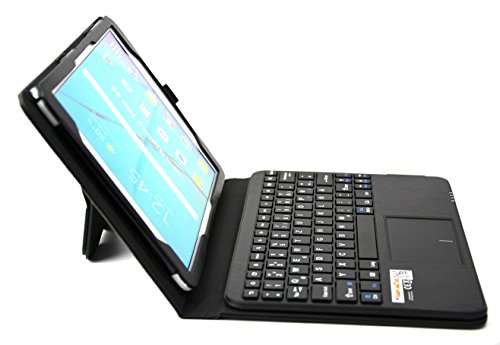 MQ – Galaxy Tab S2 9.7 Bluetooth Tastatur Tasche mit Multifunktions-Touchpad | Hülle mit Bluetooth Tastatur und integriertem Touchpad für Samsung Galaxy Tab S2 LTE SM-T815, SM-T819, Galaxy Tab S2 WiFi SM-T810, SM-T813 | Deutsches Layout QWERTZ | Schwarz - 5