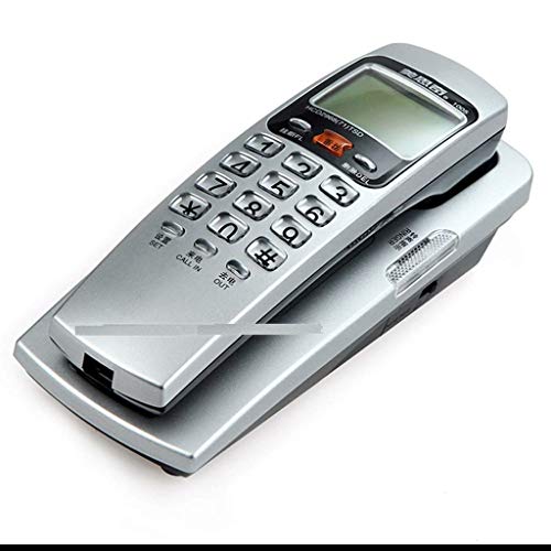 Preisvergleich Produktbild Ldlzjdh Festnetz Wandtelefone Creative Fashion Home Hotelbüro Wand-Festnetztelefon Schnurgebundenes Telefon Anrufer-ID-Telefon Festnetz (Farbe : Silber)