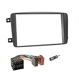  Kit de montaje 2 DIN para radio de Mercedes Clase C, CLK, Viano o Vito