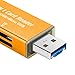 Produktbild Big-Mountain for Samsung S9 Kartenleser 3 in 1 Type C Port USB A Port Micro USB Card Reader Adapter with OTG USB-Leser (Orange)