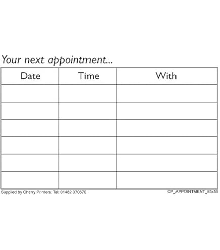 Biglietti Appuntamento ITZAMNA - 100 Pezzi Per Parrucchieri, Dentisti, Medici, Rosa - Foto 6