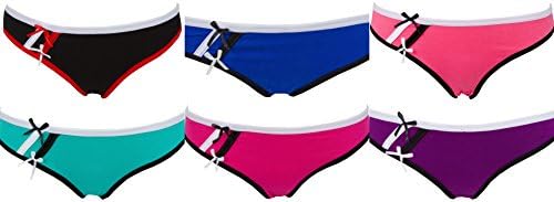 AvaMia, pack of 6 pieces, Briefs uni boy short french, women and girls, M