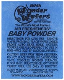 Wonder Wafers 3025 BABY POWDER Scent Car Truck Air Freshener Wafer- 100 Pack