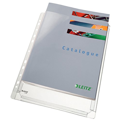 Esselte 47561003 - Fundas para documentos  11 agujeros  320 x 240 x 10 mm   color transparente bolsa de 10  PVC