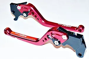 OLGA Yamaha R15 V3 Non-ABS Only (NOT for V1 and V2) Adjustable Brake Clutch Lever (Red)
