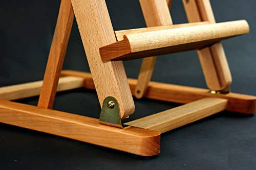 Tischplatte aus Buchenholz mit Staffelei aufgestellt 1040 mm hoch – (32 – 104,14 cm hoch) - 2