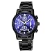 Produktbild Muamaly Uhr Herren Mode, Quarz Analog Edelstahl Uhr Wasserdicht Milanaise Mesh Armband Kalender Fashion Casual Luxus Business Armbanduhr Sport Uhren