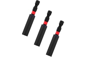 SAXTON BLADES Saxton Impact Duty Screwdriver Drill Driver Strong Magnetic Bit Holders 1/4 Inch Hex Shank Fit Bosch Makita Milwaukee Dewalt etc … (3 Pack)