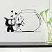 Produktbild YANCONG wandtattoo kinderzimmer Klassische Katze Fisch Aquarium Tiere Kinderzimmer Kunst PVC Aufkleber 34X57 cm
