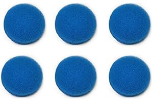 LTWHOME Compatible Bleu Grossier Mousseux Média Filtration Tapis Convient pour Eheim Ecco Pro 130/200/300 Ecco 2232/2234/2236 (Paquet de 6)