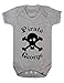 Personalised Pirate Flag Skull And Crossbones With Name Cute Custom Baby Onesie Vest