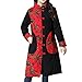 Produktbild Luckycat Frauen Folk Custom Print Buttons Baumwolle Outwear warme Lange Dicke Manteljacke Parka Jacken Mäntel Sweatjacke Winterjacke Fleecejacke Steppjacke