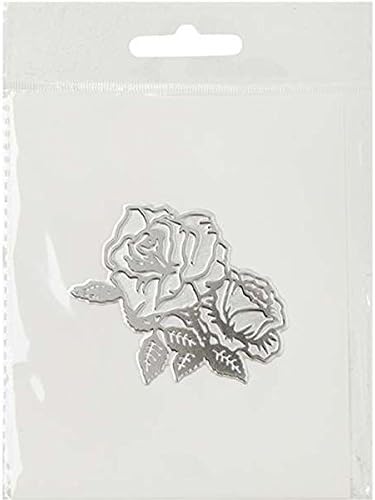 CraftStash Metal Hot Foil Stamp Roses | 60mm x 72mm