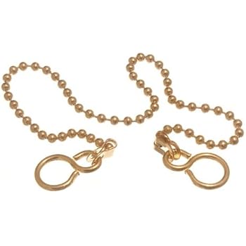 Centurion - Polished Brass Sink / Basin Ball Chain & Hook, 300mm