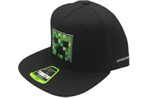 Bioworld Minecraft Creeper Face Youth Cap Black