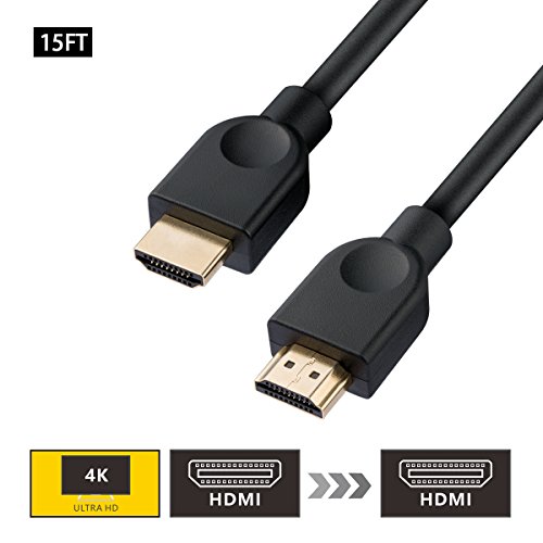 HDMI Kabel - 4.5m Hochgeschwindigkeits HDMI Kabel Videowiedergabe (3D,4K,ARC,Ethernet) - Schwarz von SZCTKlink