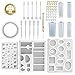 Produktbild Bouder Silikon-Gussformen-Set für Schmuck, 62-teilig, DIY Armband, Violine, Epoxidharz, Schmuck, Bastelset
