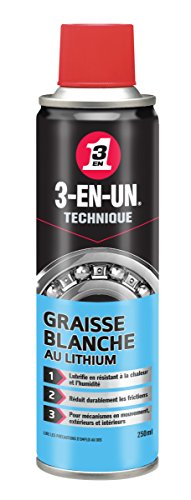 Graisse blanche au lithium 3 en 1 - Aerosol 250 ml