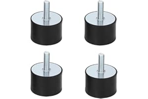 Fc'Noqgn 4pcs M6 Vibration und Dämpfer Halterung Gummi mit Gewindebolzen 0,79 x 0,39 in.