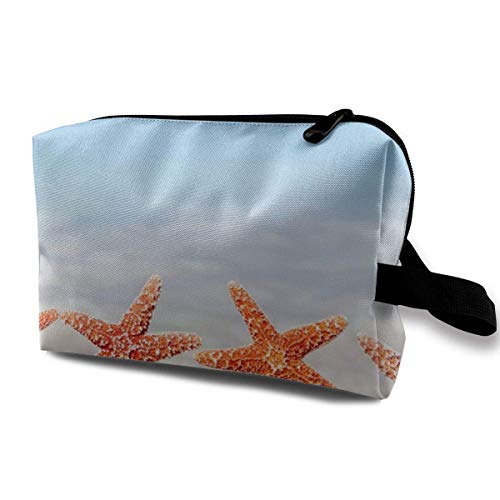 Beach Starfish Travel Storage Bag Makeup Cosmetic Bag Pouch