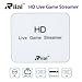 Produktbild Riiai USB2.0 HD 1080P Live Streaming Video Spiel Game Cartridge Capture Aktie Unterstützung OBS VIC AMCAP XSplit gilt für Xbox Play Station PS4 PS3 Blu-ray DVD STB DV, mit 2 HDMI Eingänge (Weiß)