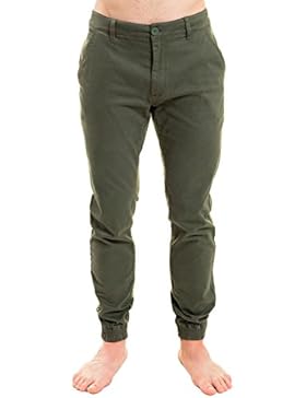 WOLDO Athletic Herren Chino Hose Stoffhose Jogger Sneaker Pants mit Bündchen