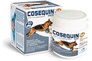 Dog Copenhagen Arca Natura Complément Alimentaire Soin des Cartilages/Articulations Cosequin DS Soutient pour Chien Arthosique Boite de 40 à 120 Comprimés 5 Unités