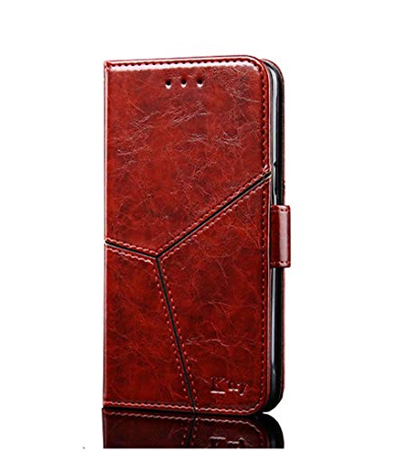 Preisvergleich Produktbild Homikon PU Leder Hülle Retro Einfach Persönlichkeit Schutzhülle Brieftasche Ledertasche Bookstyle Handyhülle FlipCase Lederhülle Magnetverschluss Etui für Samsung Galaxy J2 Pro 2018 - Dunkelbraun