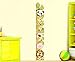 ufengke® Cartoon Cute Cat Lion Panda Height Chart Decals(0cm-180cm), Children's Room Nursery Removable Wall Stickers Murals