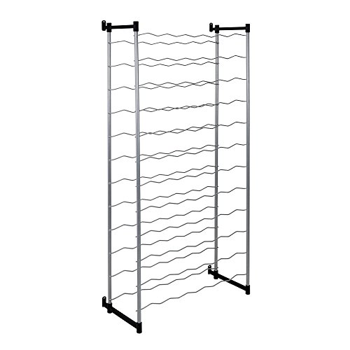 Metaltex 383772099 Flaschenregal für 72 Flaschen 58 x 26 x 123 cm Bardolino