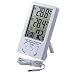 Produktbild TLfyajJ TA298 Digitaler Feuchtemessgerät Hygrometer für Innen- / Außenthermometer-LCD-Digitalanzeige, Einfach zu bedienen