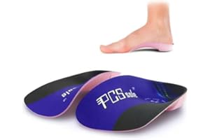 PCSsole 3/4 Semelles Orthopedique Pieds Plats Plantaire Voute Supportent Semelle pour la Fasciite Plantaire, anti Douleur Homme et Femme
