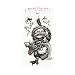 LHWY 10*20.5cm Creative Design Black Dragon Waterproof and Sweat tattoo Stickers