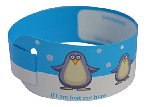 Kids id bracelets pack of 10 PENGUIN