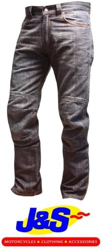 OXFORD SUPERSLIDERZ SS1 WORKMAN DENIM JEANS KEVLAR MOTORCYCLE PANTS MOTORBIKE TROUSERS BLUE J&amp;S (38, Reg Leg 31 Inches)