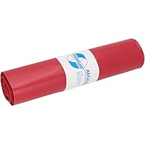 Sacchi Spazzatura D.RECT 60L - 50 Pezzi Per Riciclo, Cucina E Rifiuti Sanitari Colore Rosso - Foto 5