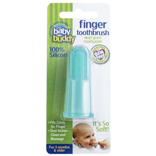 Preisvergleich Produktbild Baby Buddy Silicone Finger Toothbrush, Green by Baby Buddy