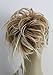 New Tousled Synthetic Hairpiece Scrunchies Straight Elastic updo Scrunchy BUN Brown Blonde Instant Ponytail wig Hairdo (Mix Dark Blonde 1 #27-613)