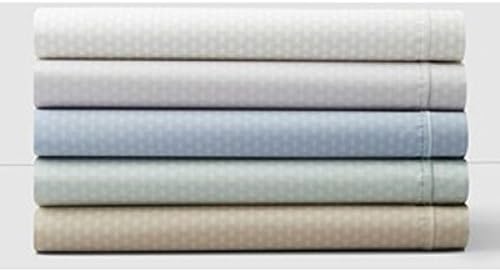 Oake Chevron Printed Sky Blue California King Fitted Sheet