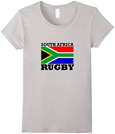 Women's South African Rugby Shirt | Springbok T Shirt | Bokke Tee Small Silver