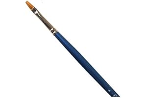 Winsor & Newton Cotman 5305001, Pennello, Legno, Nr. 1 - 2,1 mm, Flach - Pinsel, langer Stiel, Blu