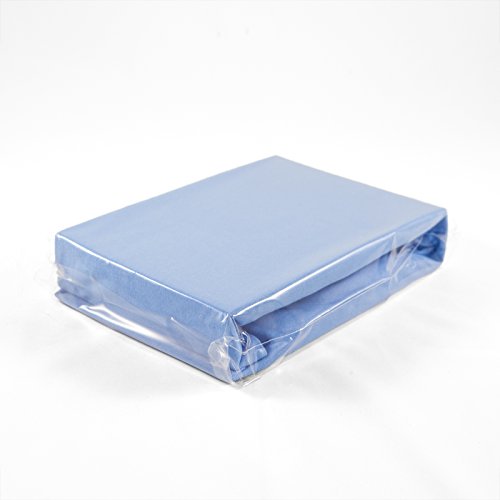 Jersey Kinder Baby Spannbetttuch 60 x 120 cm blau Laken Bettlaken Babybett Spannbettlaken Betttuch - 2