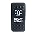 Price comparison product image Bandc waterproof IP68 Marine Grade Car Boat Blue Led 5 pin spst on-off ROTARY BEACON Rocker Switch