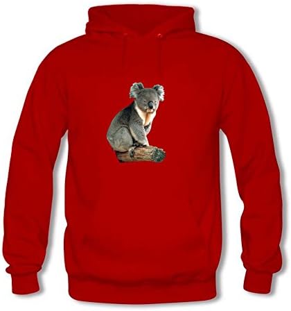 Women Unisex Sweatshirt Hoodie Funny Animal Koala Bear Printed Top Pullover Outwear M